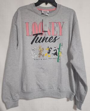 looney tunes '' That's All folks'' sweatshirt medium women's